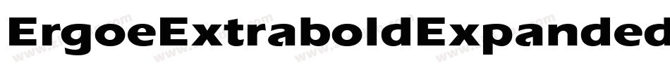 ErgoeExtraboldExpanded Regular字体转换